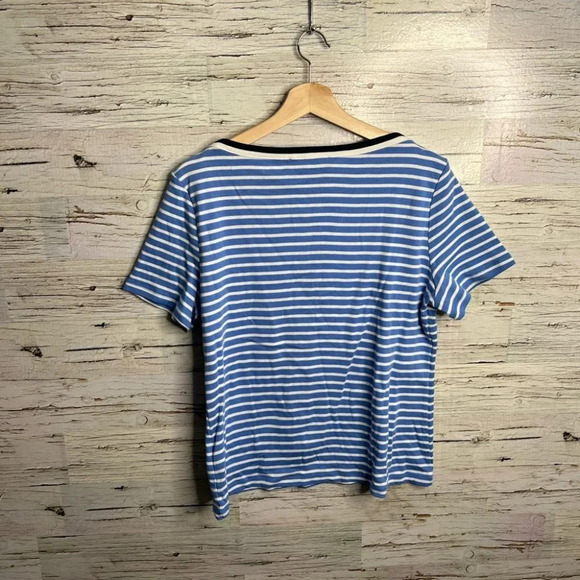 Tommy Hilfiger blue white striped tee  shirt size xl - Picture 8 of 8